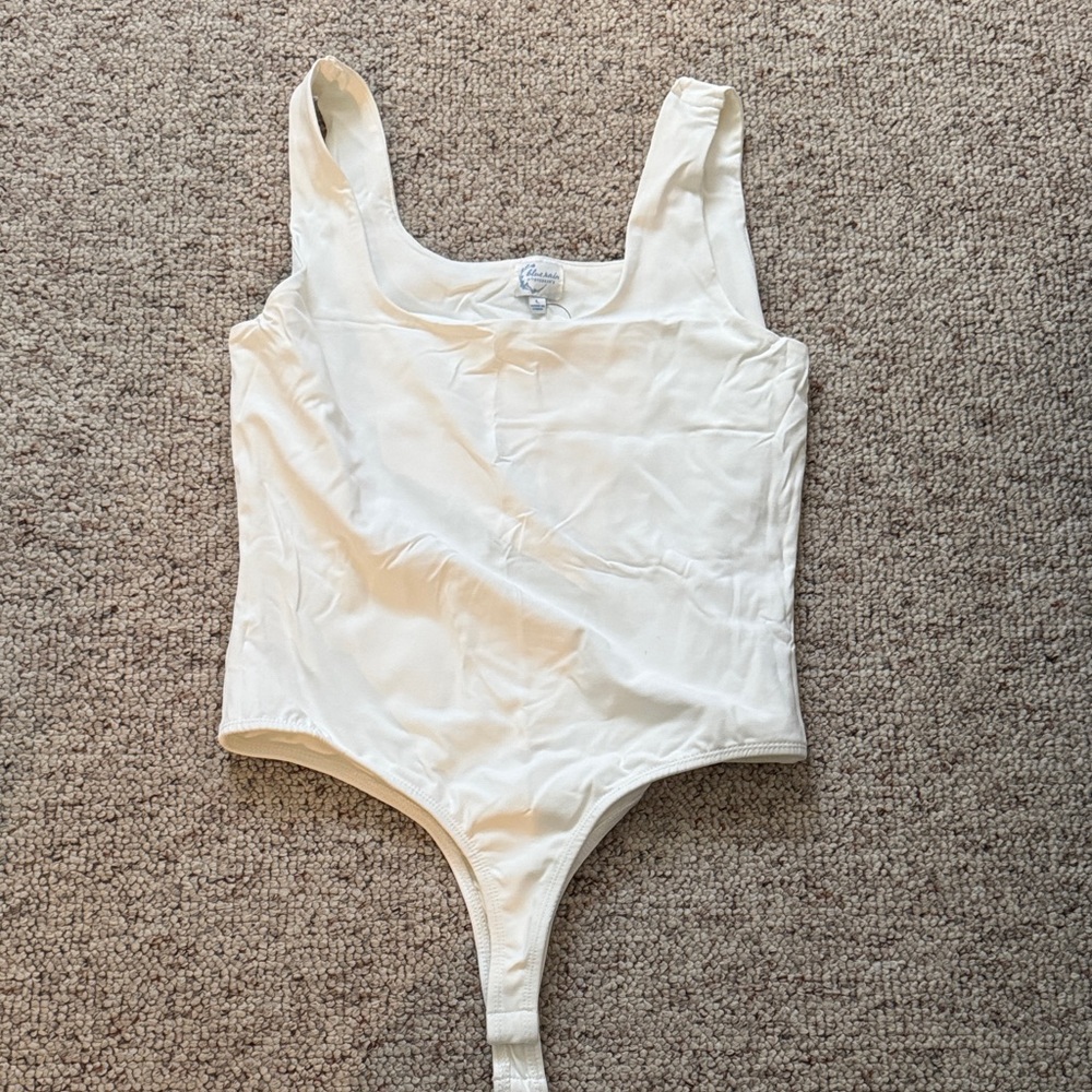 Francesca's Collections Cream Bodysuit